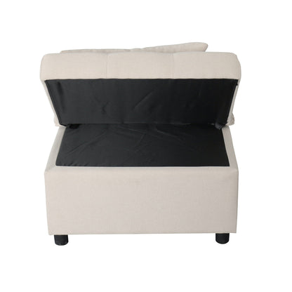 Canapé-lit simple pliant beige 39,8 avec dossier réglable et coussins pour le salon