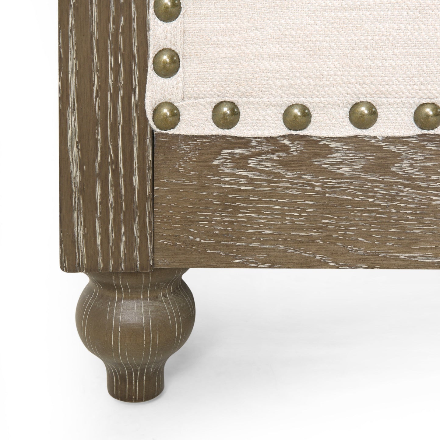 Canapé 3 places en tissu beige 78,75 pouces avec pieds en bois, style rétro, idéal pour le salon ou le bureau