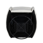 Fauteuil inclinable manuel beige pivotant à 360° avec dossier réglable et deux oreillers amovibles