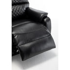 Fauteuil inclinable électrique surdimensionné beige avec moteur OKIN et position allongée à 180°