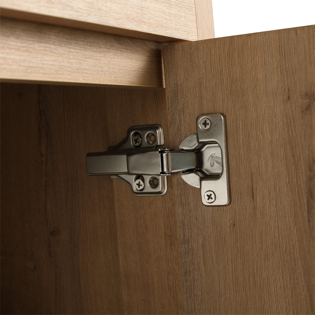 Meuble-lavabo Beingnext 24/30/36 avec porte à fermeture douce et étagère réglable