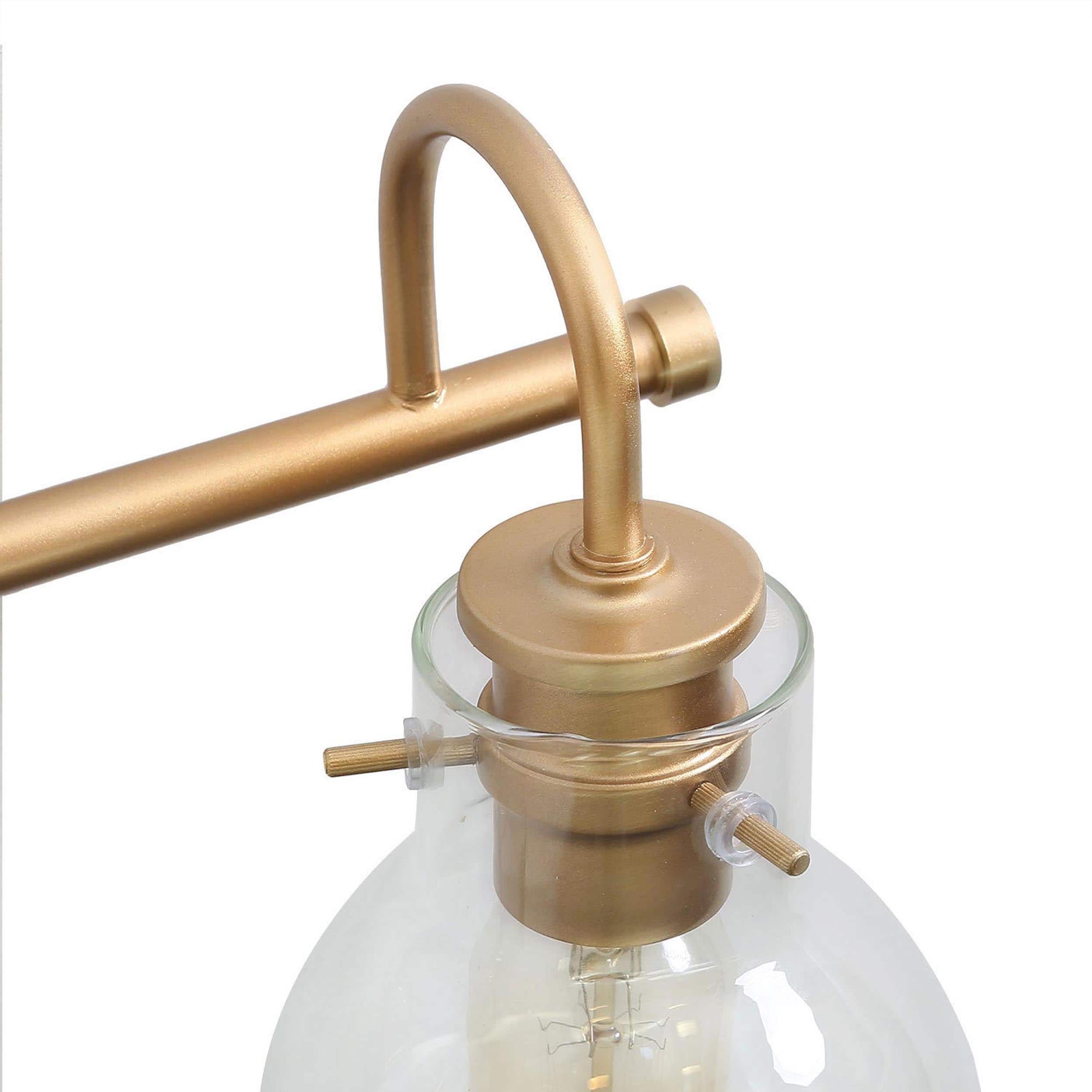 Applique murale moderne à 2, 3, 4 ou 5 lampes pour salle de bain, design minimaliste, en verre