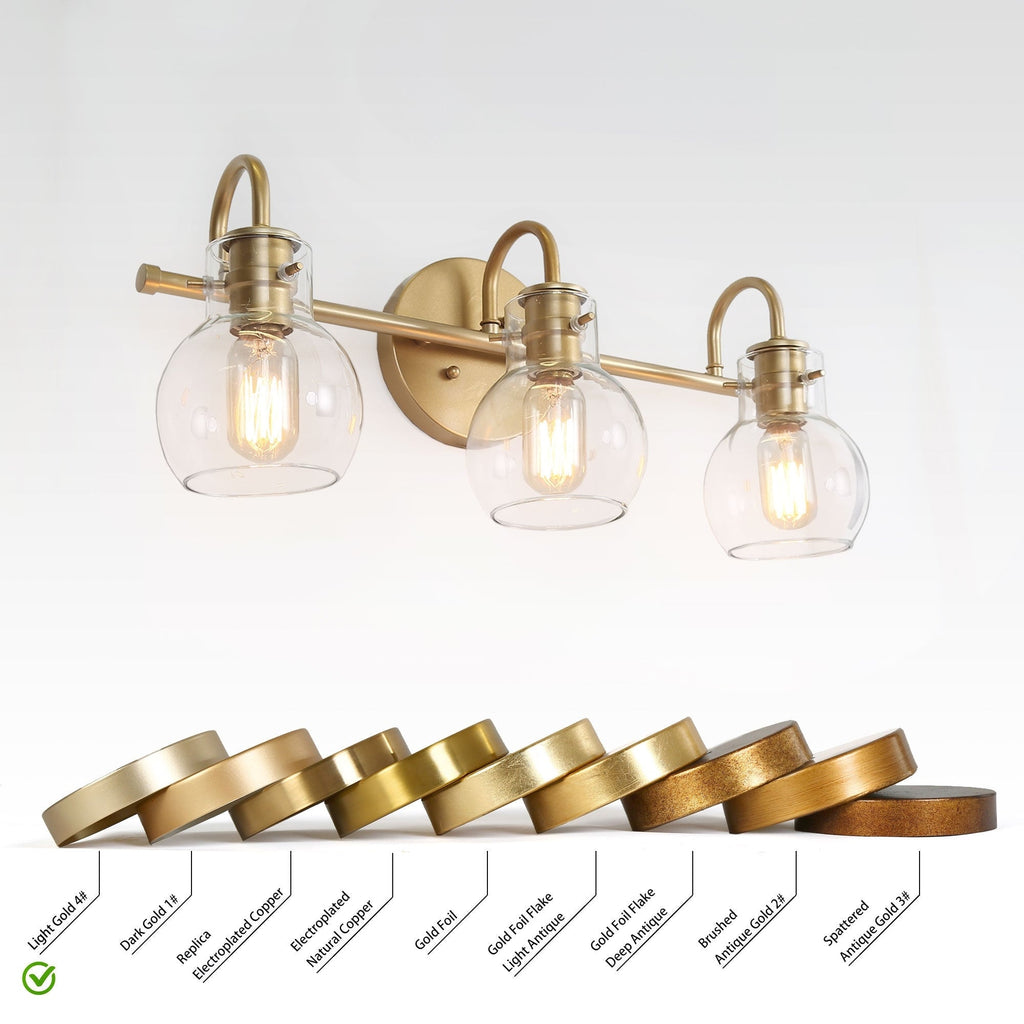 Applique murale moderne à 2, 3, 4 ou 5 lampes pour salle de bain, design minimaliste, en verre