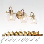 Applique murale moderne à 2, 3, 4 ou 5 lampes pour salle de bain, design minimaliste, en verre
