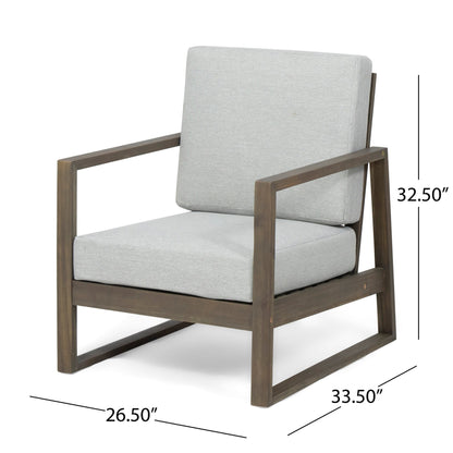 Fauteuils club d'extérieur en bois belge (lot de 2) par Christopher Knight Home