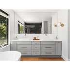 Applique de salle de bain Bella 1 lumière avec abat-jour en tissu blanc