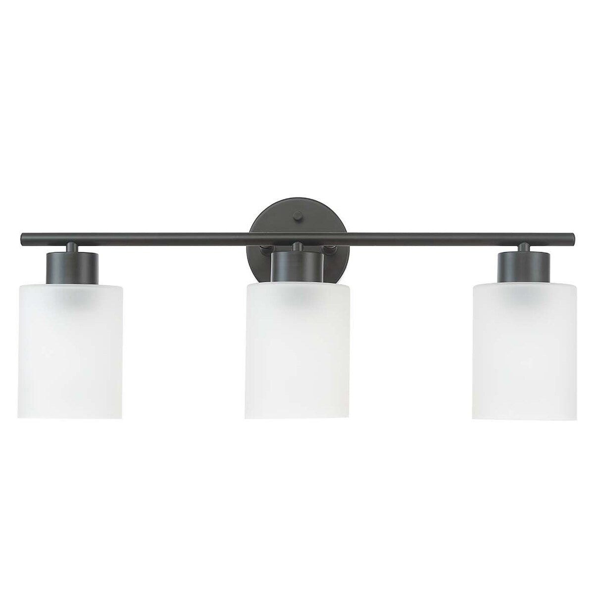 Luminaire de salle de bain Bellevue Lydia à 3 lampes, 23 pouces, avec verre givré