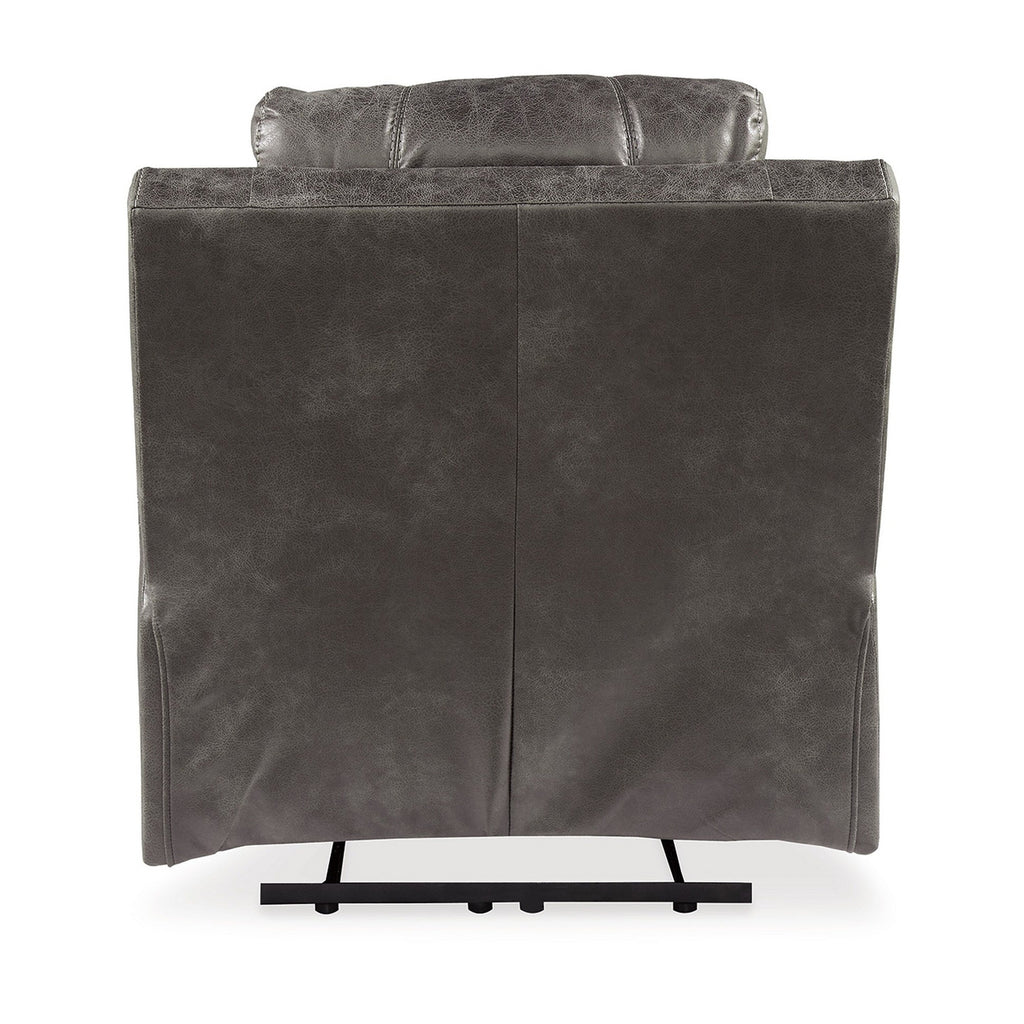 Fauteuil inclinable électrique Ben Dual, appui-tête réglable, similicuir gris