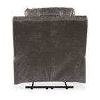 Fauteuil inclinable électrique Ben Dual, appui-tête réglable, similicuir gris