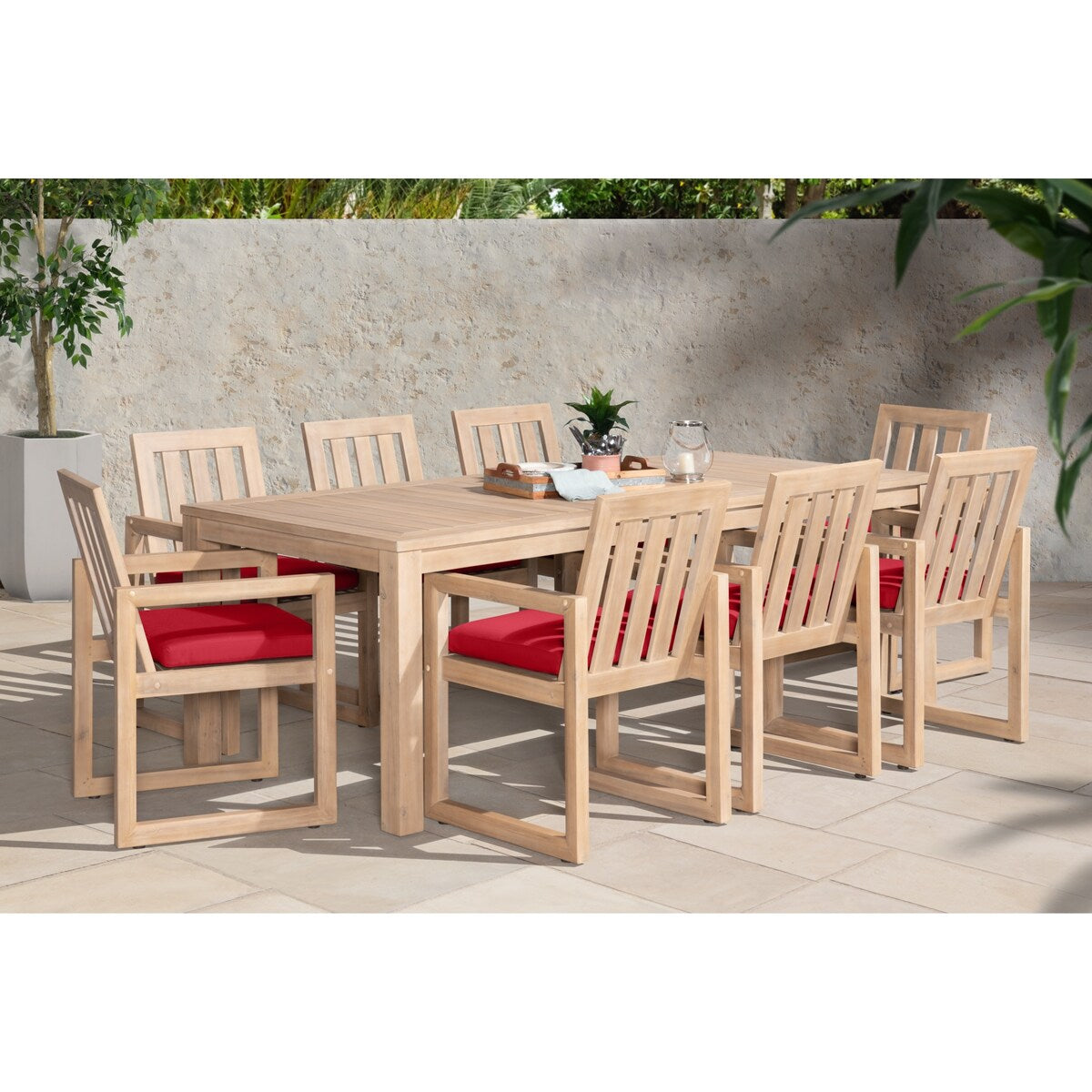 Ensemble de salle à manger d'extérieur Benson Sunbrella 9 pièces
