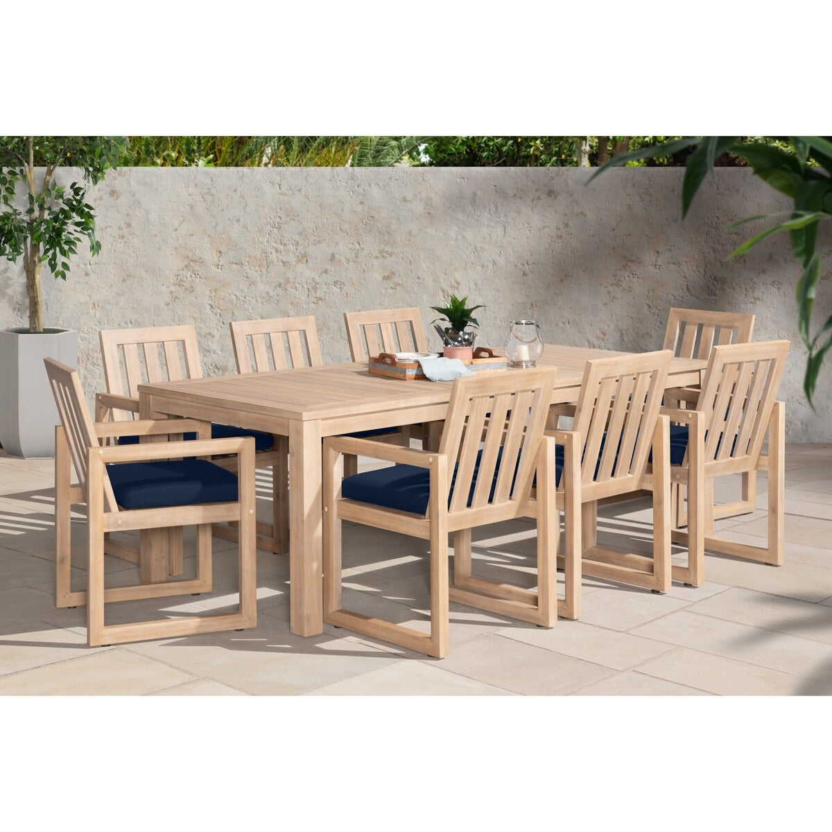 Ensemble de salle à manger d'extérieur Benson Sunbrella 9 pièces