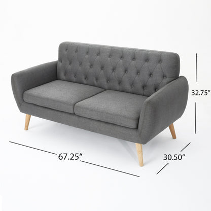 Petit canapé Bernice, style Mid-Century Modern, par Christopher Knight Home