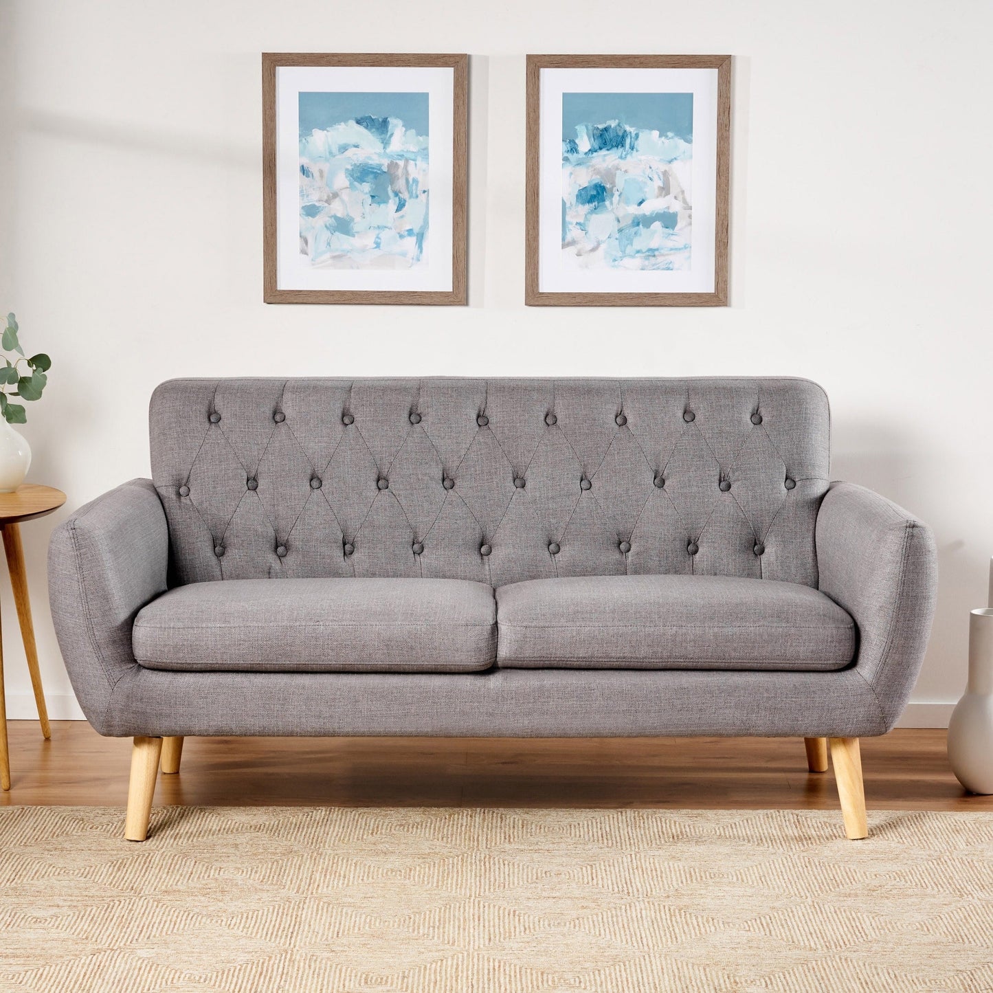 Petit canapé Bernice, style Mid-Century Modern, par Christopher Knight Home