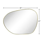 Miroir mural TEHOME Bertlinde de forme irrégulière pour salon