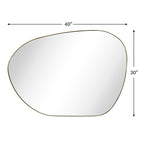 Miroir mural TEHOME Bertlinde de forme irrégulière pour salon