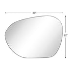 Miroir mural TEHOME Bertlinde de forme irrégulière pour salon