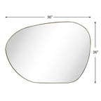 Miroir mural TEHOME Bertlinde de forme irrégulière pour salon