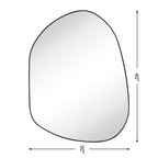 Miroir mural TEHOME Bertlinde de forme irrégulière pour salon