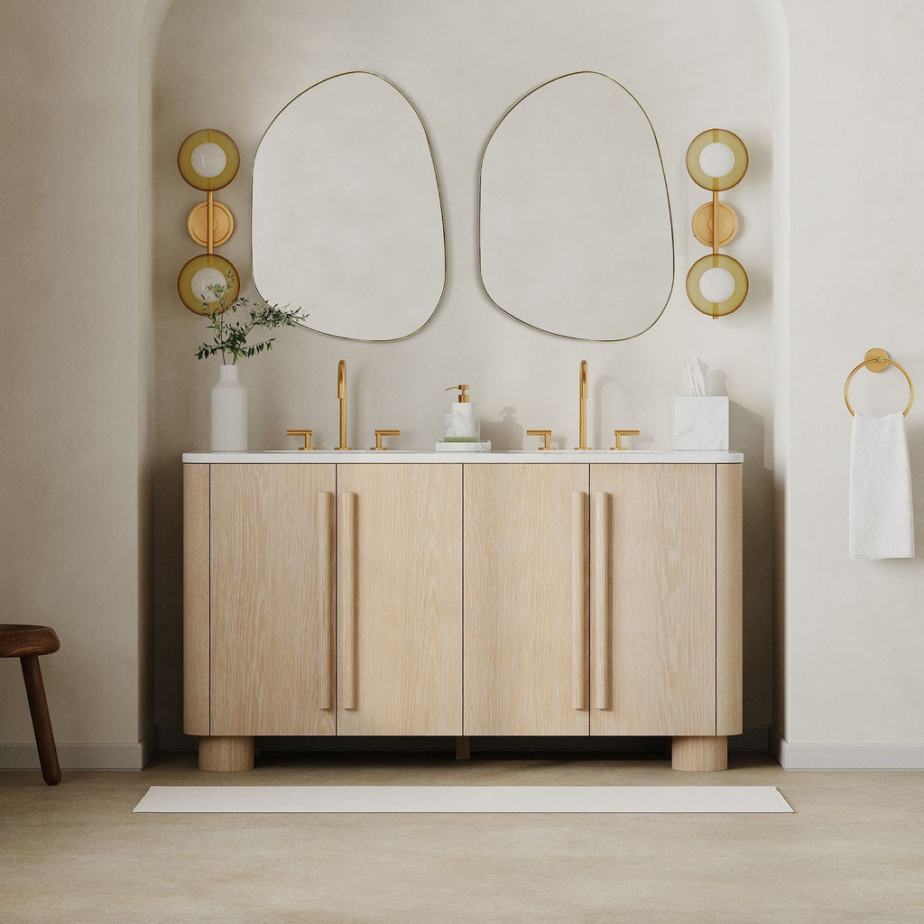 Miroir mural TEHOME Bertlinde de forme irrégulière pour salon