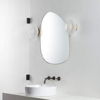 Miroir mural TEHOME Bertlinde de forme irrégulière pour salon