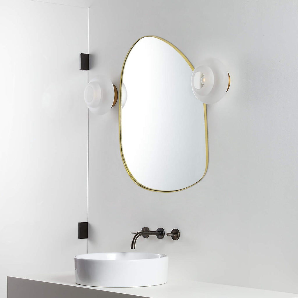 Miroir mural TEHOME Bertlinde de forme irrégulière pour salon