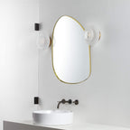 Miroir mural TEHOME Bertlinde de forme irrégulière pour salon