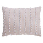 Parure de lit Angelique Better Trends 100 % coton touffeté doux en peluche chenille élégantes rayures lavable en machine et sèche-linge