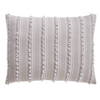Parure de lit Angelique Better Trends 100 % coton touffeté doux en peluche chenille élégantes rayures lavable en machine et sèche-linge