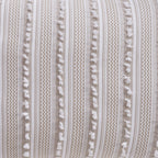 Parure de lit Angelique Better Trends 100 % coton touffeté doux en peluche chenille élégantes rayures lavable en machine et sèche-linge