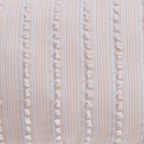 Parure de lit Angelique Better Trends 100 % coton touffeté doux en peluche chenille élégantes rayures lavable en machine et sèche-linge