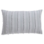 Parure de lit Angelique Better Trends 100 % coton touffeté doux en peluche chenille élégantes rayures lavable en machine et sèche-linge