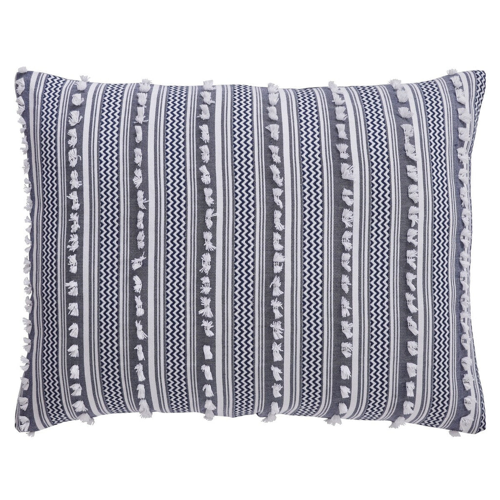 Parure de lit Angelique Better Trends 100 % coton touffeté doux en peluche chenille élégantes rayures lavable en machine et sèche-linge