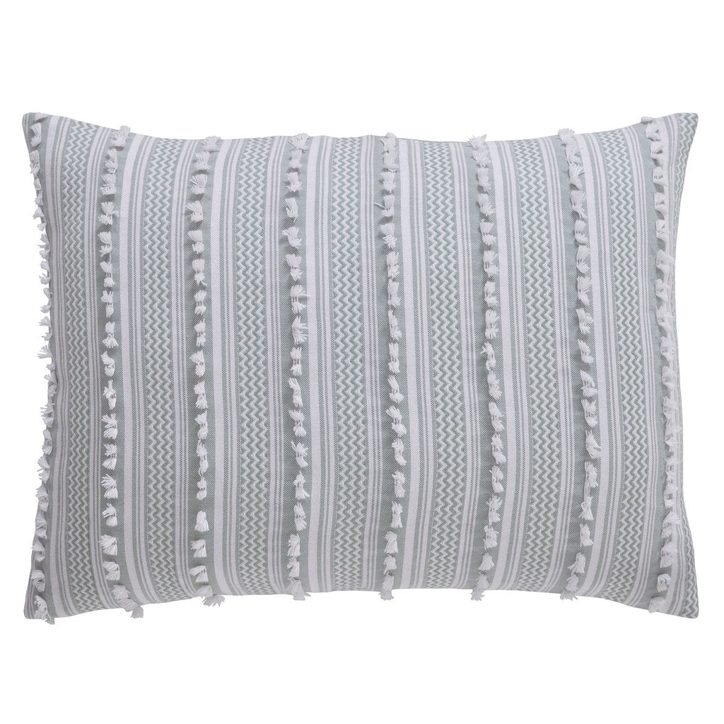 Parure de lit Angelique Better Trends 100 % coton touffeté doux en peluche chenille élégantes rayures lavable en machine et sèche-linge