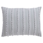 Parure de lit Angelique Better Trends 100 % coton touffeté doux en peluche chenille élégantes rayures lavable en machine et sèche-linge