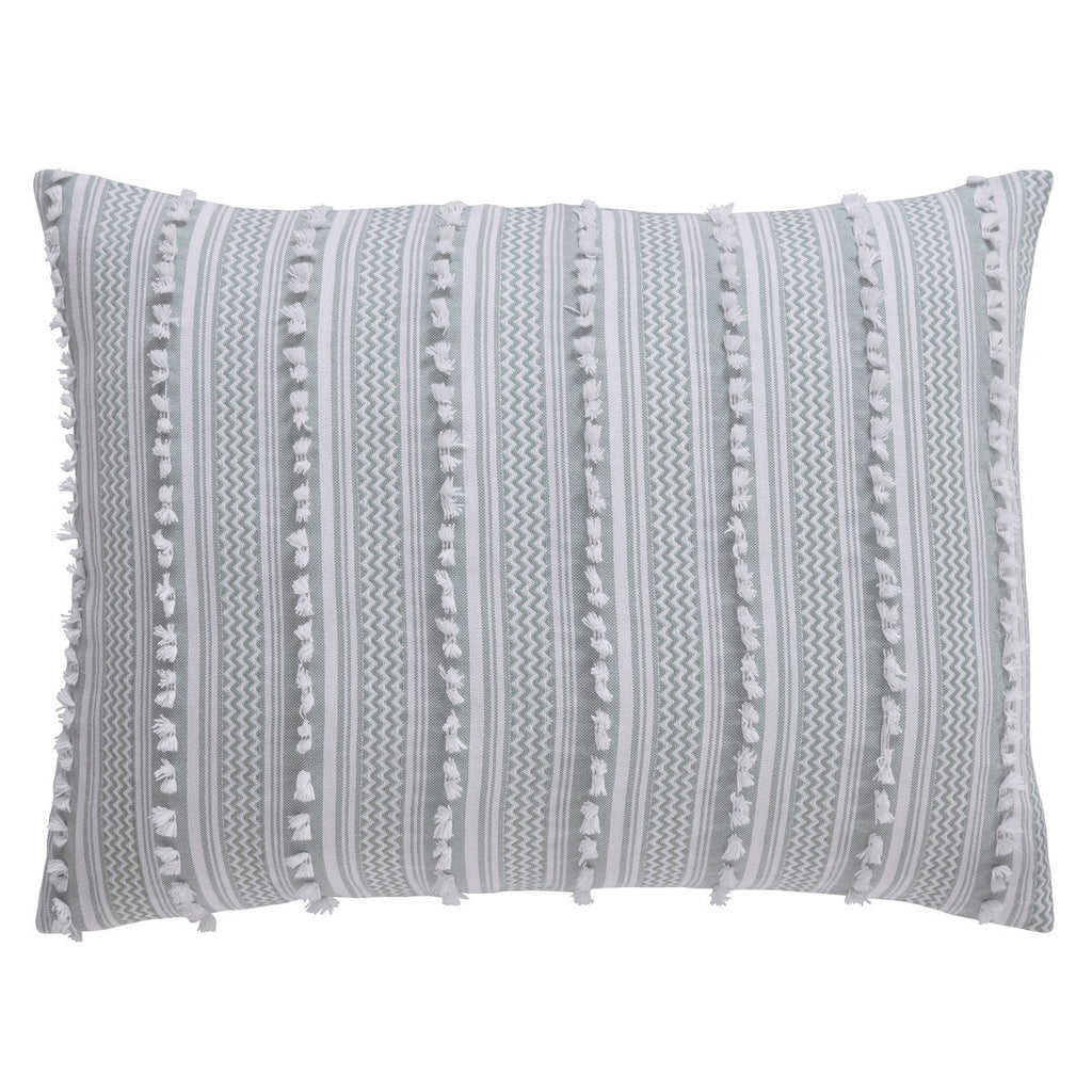 Parure de lit Angelique Better Trends 100 % coton touffeté doux en peluche chenille élégantes rayures lavable en machine et sèche-linge