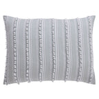 Parure de lit Angelique Better Trends 100 % coton touffeté doux en peluche chenille élégantes rayures lavable en machine et sèche-linge