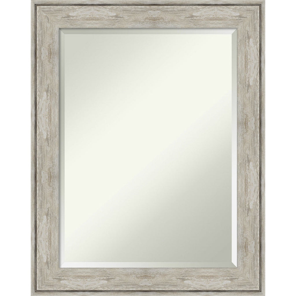 Miroir mural biseauté pour salle de bain - Cadre métallique craquelé