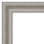 Miroir mural biseauté pour salle de bain - Cadre argenté Parlor