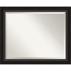 Miroir mural biseauté pour salle de bain - Cadre en bronze huilé Trio - Bronze huilé Trio