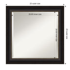 Miroir mural biseauté pour salle de bain - Cadre en bronze huilé Trio - Bronze huilé Trio