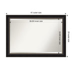 Miroir mural biseauté pour salle de bain - Cadre en bronze huilé Trio - Bronze huilé Trio