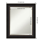 Miroir mural biseauté pour salle de bain - Cadre en bronze huilé Trio - Bronze huilé Trio