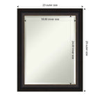 Miroir mural biseauté pour salle de bain - Cadre en bronze huilé Trio - Bronze huilé Trio