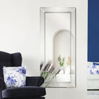 Miroir mural rectangulaire biseauté transparent HD pour salle de bain, coiffeuse et chambre à coucher, 3 tailles