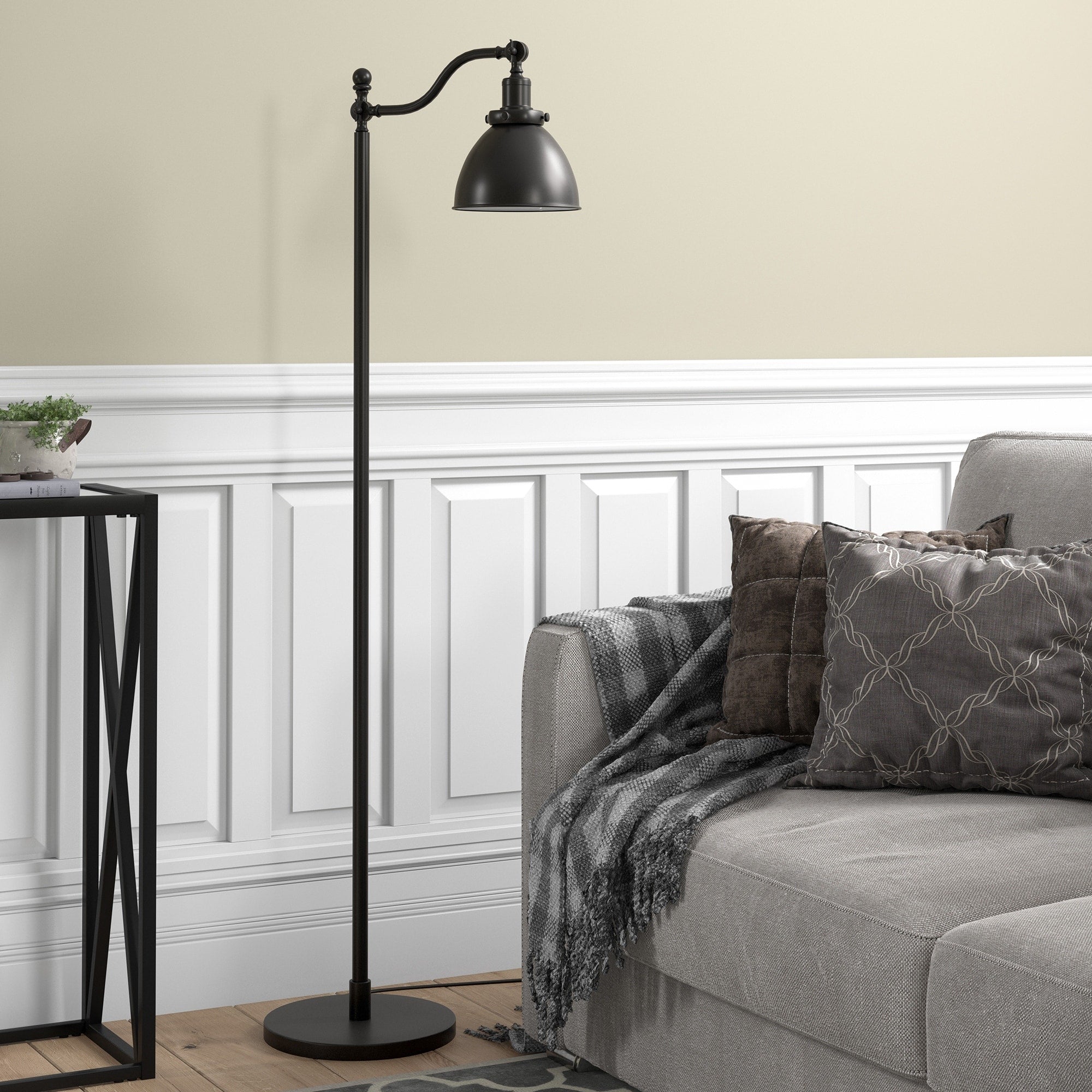Lampadaire Beverly 65 haut avec abat-jour en métal