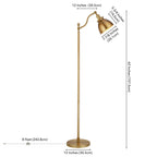 Lampadaire Beverly 65 haut avec abat-jour en métal