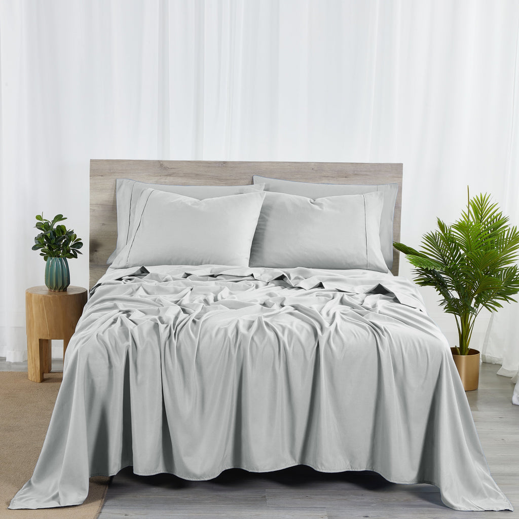 Ensemble de draps Bibb Home 2000 fils, 6 pièces, en rayonne de bambou