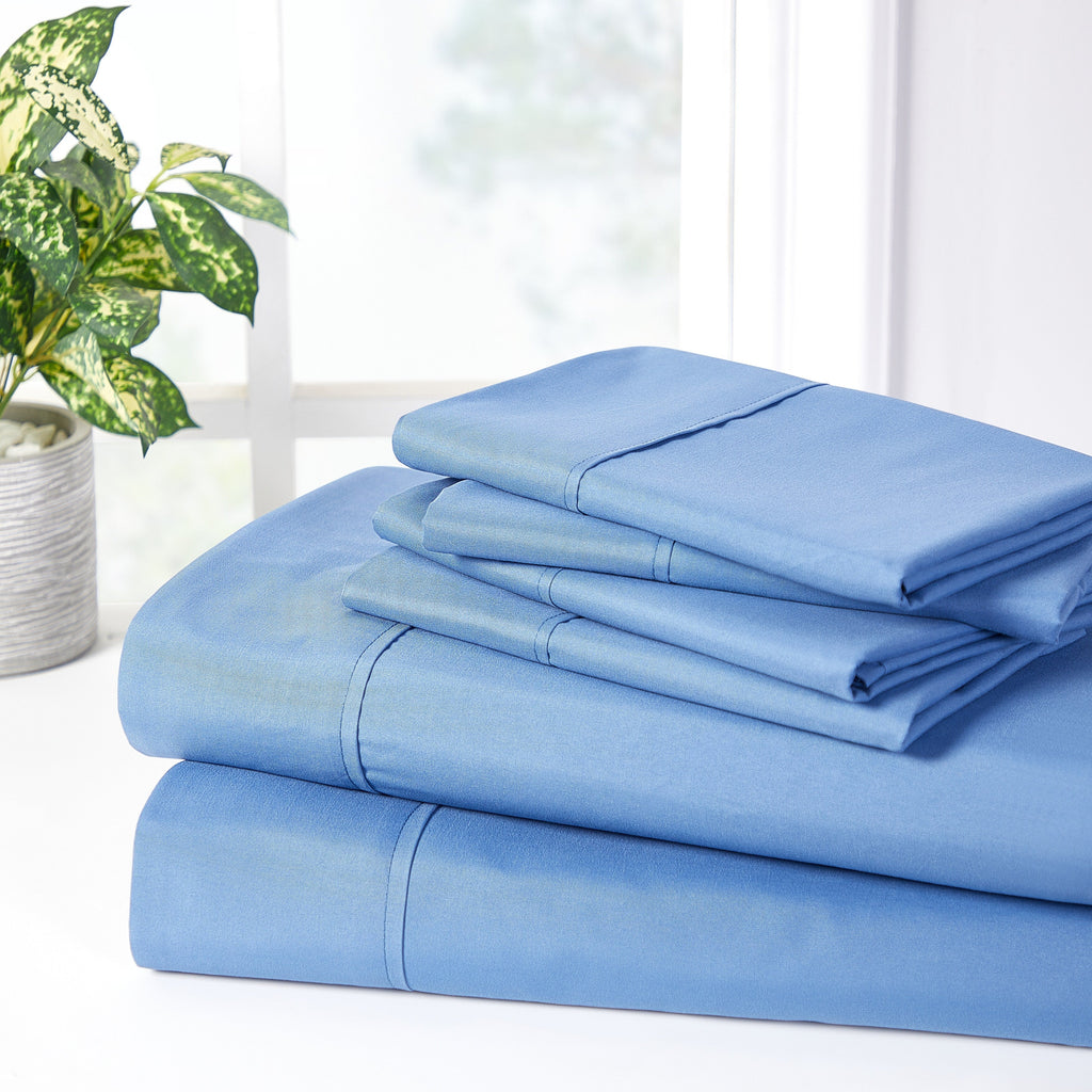 Ensemble de draps Bibb Home 2000 fils, 6 pièces, en rayonne de bambou