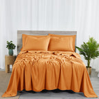 Ensemble de draps Bibb Home 2000 fils, 6 pièces, en rayonne de bambou