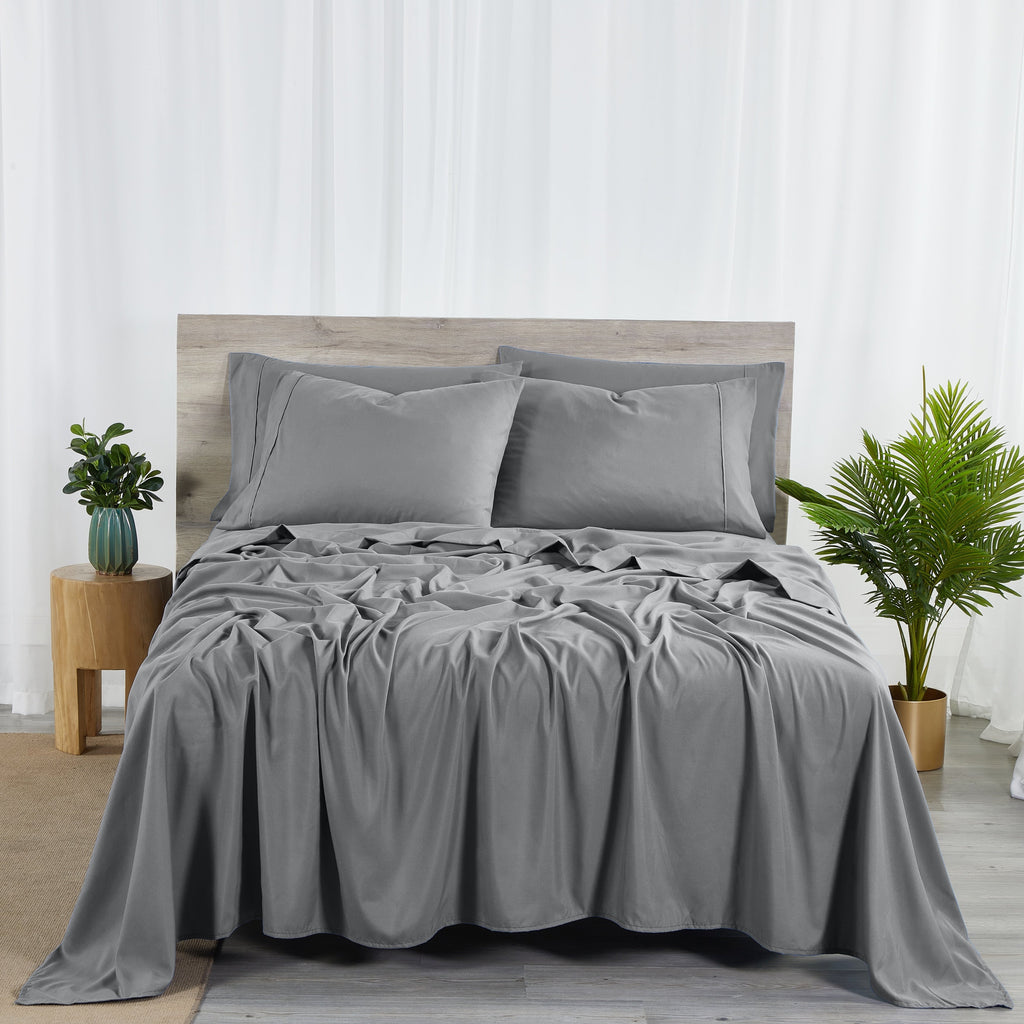 Ensemble de draps Bibb Home 2000 fils, 6 pièces, en rayonne de bambou